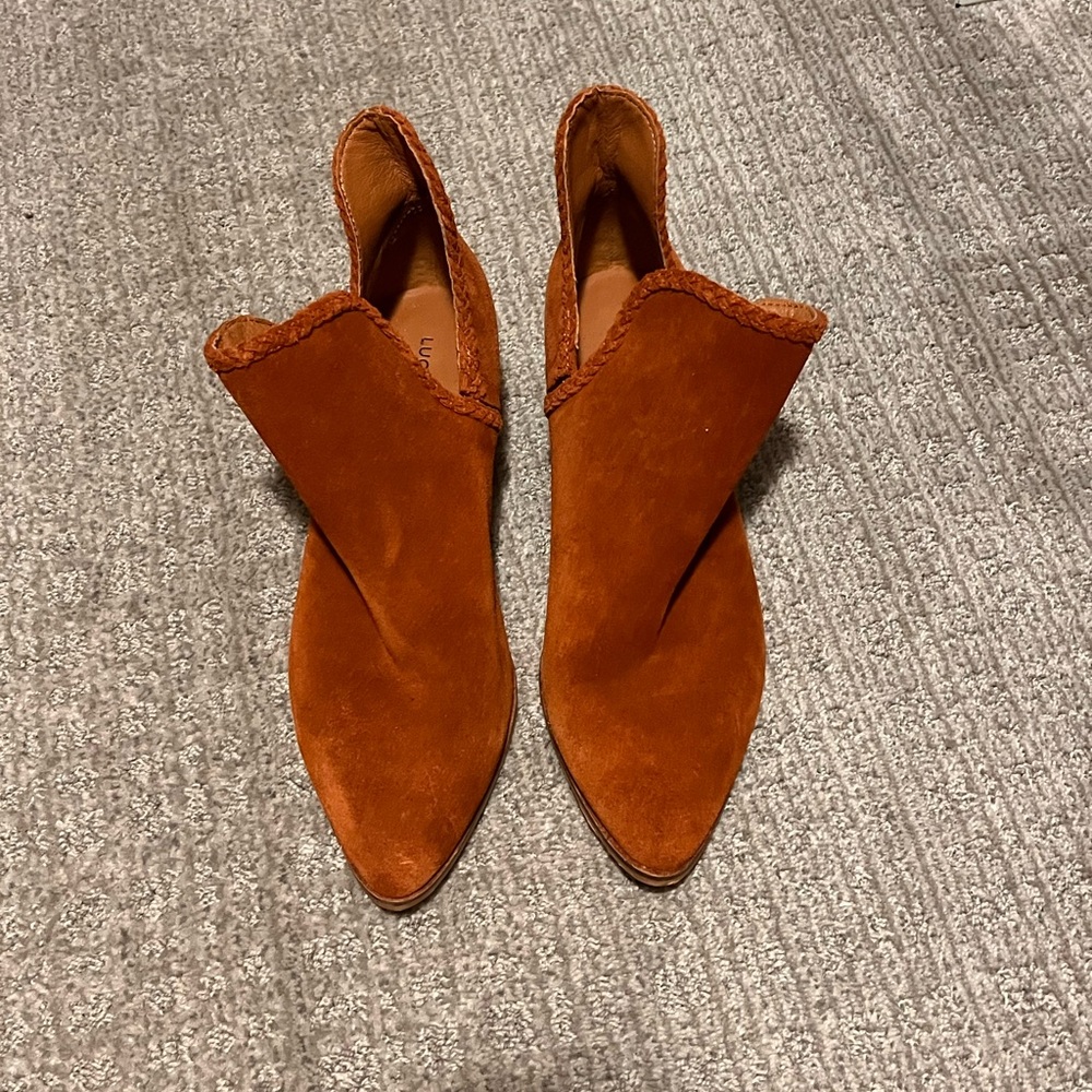 Lucky Brand suede bootie